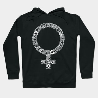 Bicycle Chainring Woman Hoodie